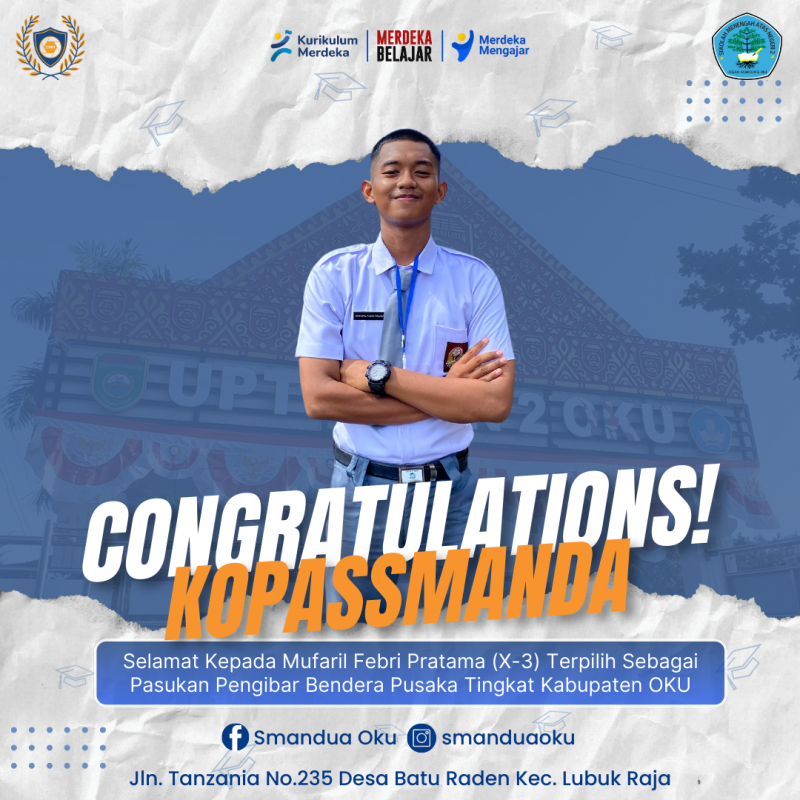 Siswa SMAN 2 OKU Terpilih Sebagai Pasukan Pengibar Bendera Pusaka Kabupaten OKU